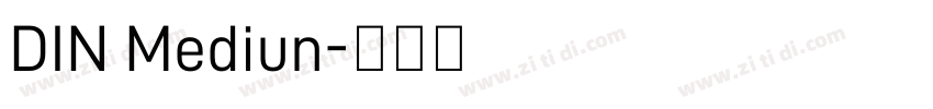 DIN Mediun字体转换